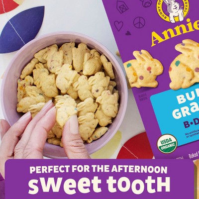 Annie's Homegrown Organic Birthday Cake Bunny Grahams Snacks - 7.5oz