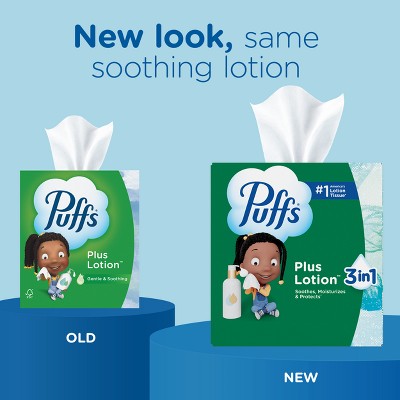 Puffs Plus Lotion Gentle & Soothing Facial Tissue