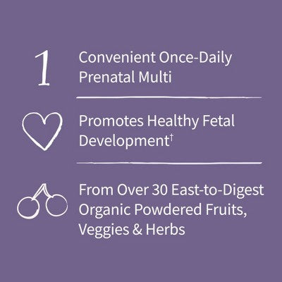Garden of Life Organic Vegan Prenatal Daily Multivitamin Tablets - 30ct