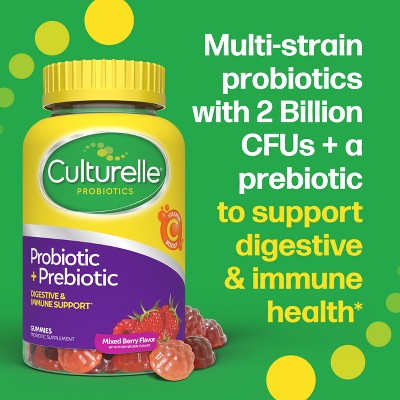 Culturelle Probiotic Gluten Free Gummies for Men and Women - Berry - 52ct