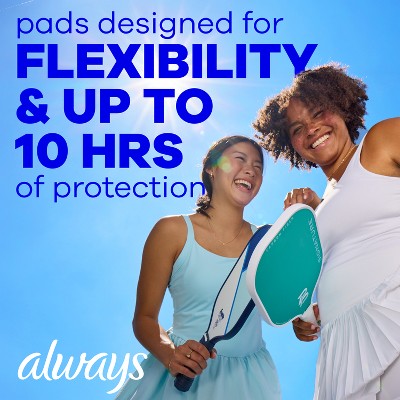 Always Infinity FlexFoam Pads without Wings - Super Absorbency - Unscented - Size 2 - 32ct