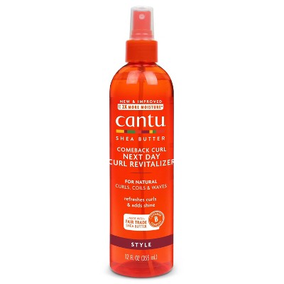 Cantu Shea Butter Comeback Curl Enhancer - 12 fl oz: Paraben-Free, Silicone-Free, For Textured & Frizzy Hair, Spray Form
