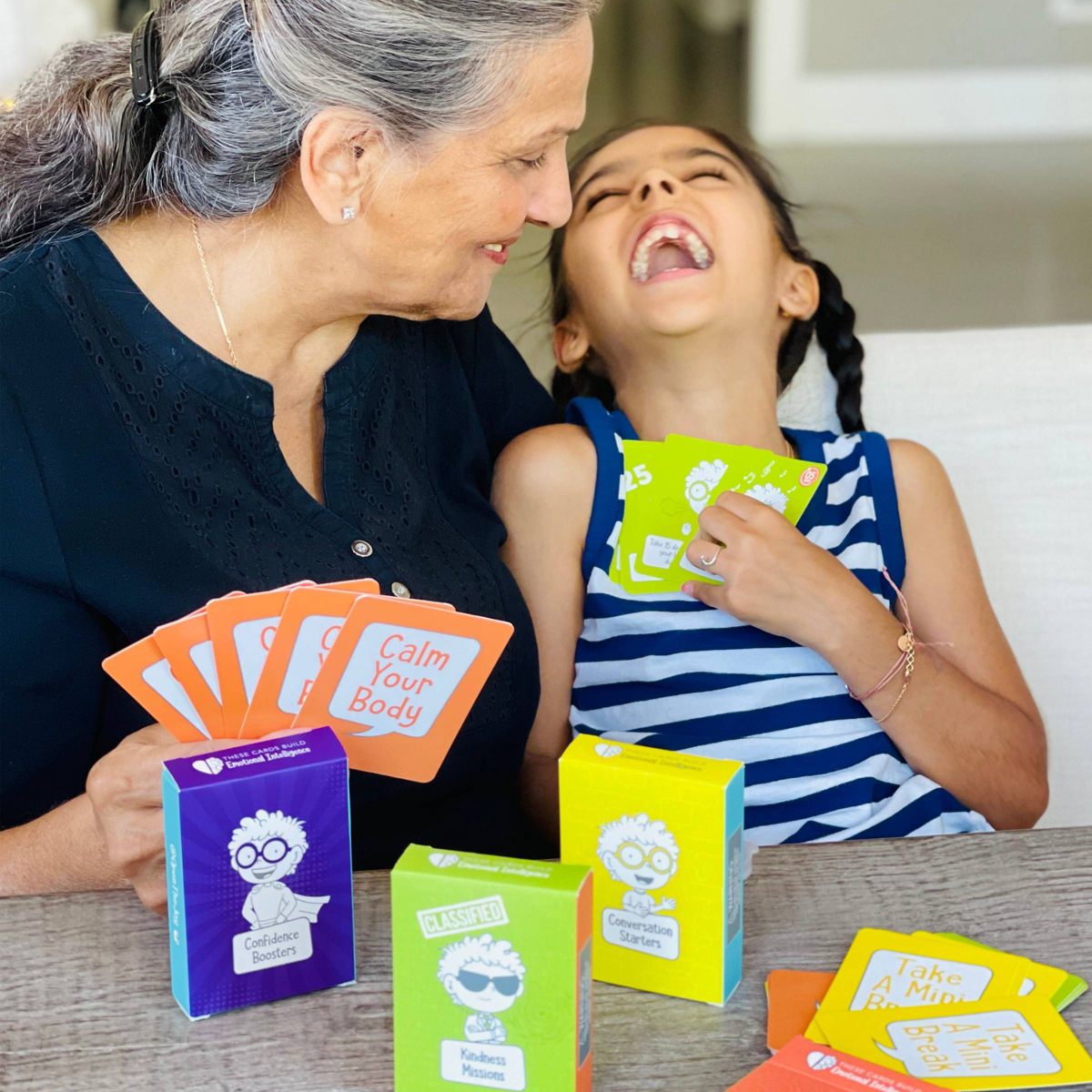 Open The Joy 4-1 Emotional Intelligence Building Cards Set