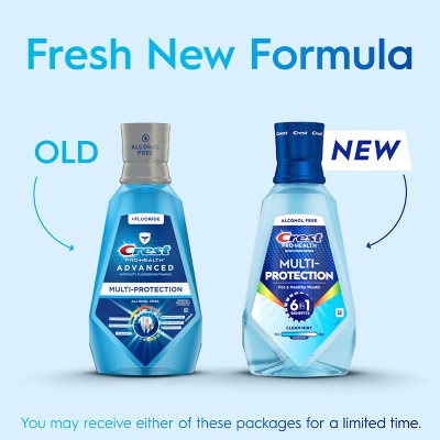 Crest Pro-Health Advanced Multi-Protection Alcohol Free Mouthwash - Fresh Mint - 1L