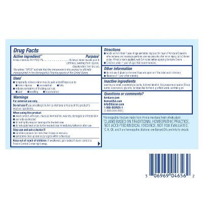 Boiron Arnicare Cream for Soothing Relief for Joint Pain, Muscle Pain, Muscle Soreness and Swelling from Bruises or Injury Fast Absorbing - 2.5oz