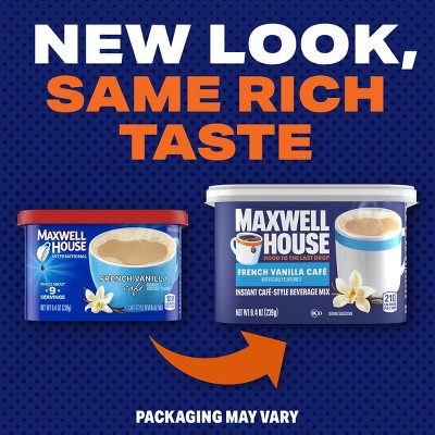 Maxwell House International Vanilla Cafe Medium Roast Beverage Mix - 8.4 oz.
