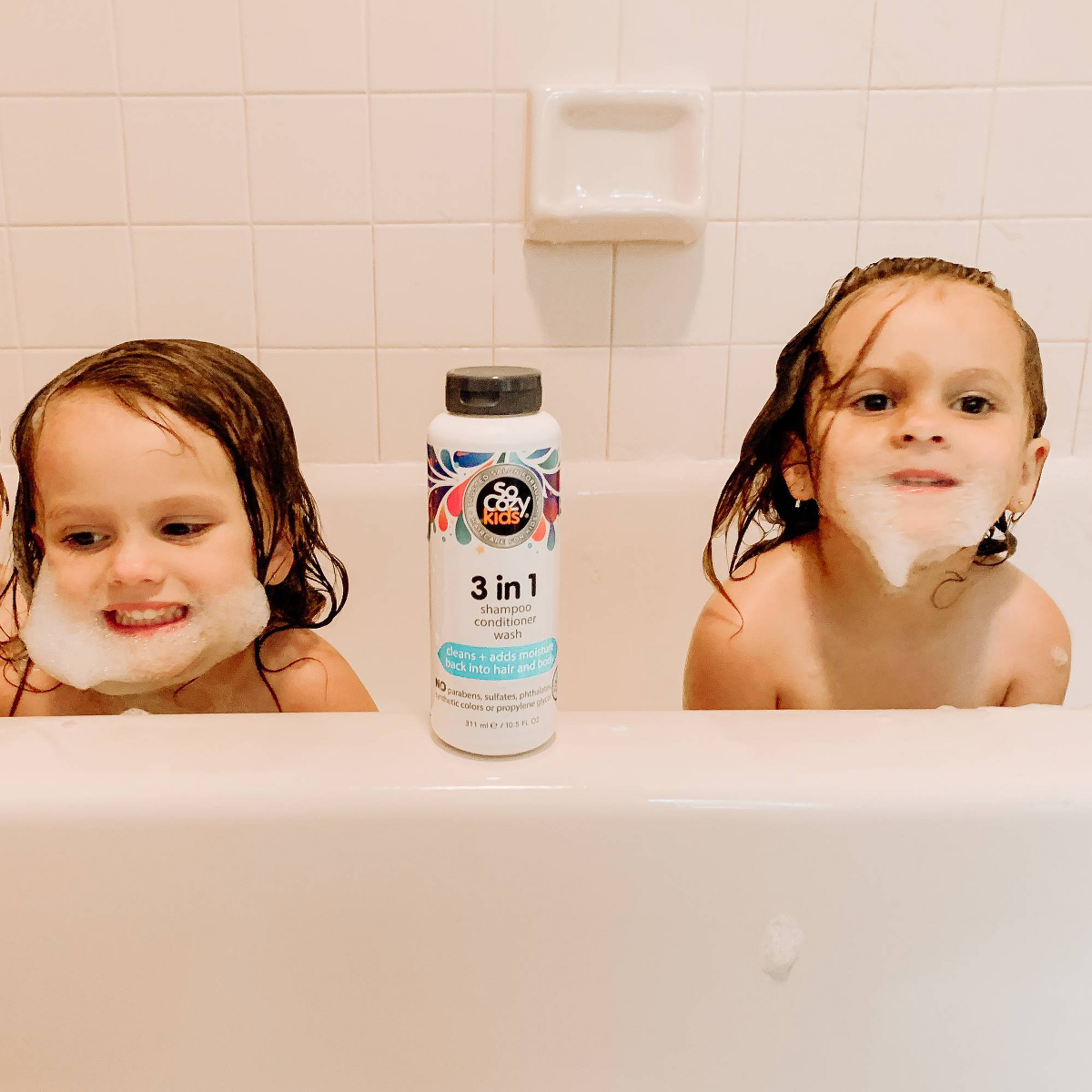 SoCozy Kids' 3-in-1 Shampoo + Conditioner + Body Wash, 16 fl oz