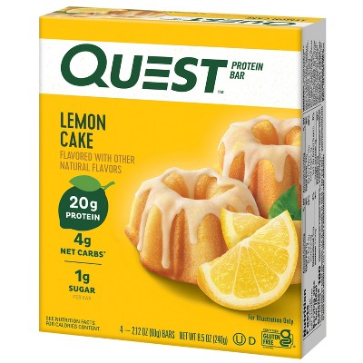 Quest Nutrition Lemon Cake Bar - 4ct