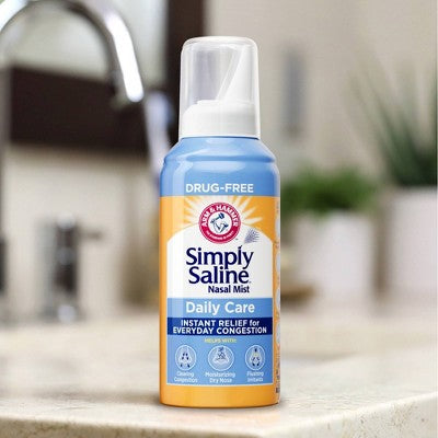 Simply Saline Daily Nasal Mist for Instant Congestion Relief - 4.5oz