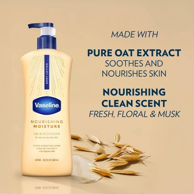 Vaseline Intensive Care Moisturizing Body Lotion with Oat Extract Nourishing Moisture