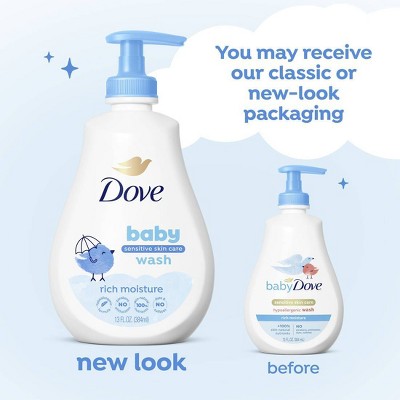 Baby Dove Rich Moisture Baby Wash & Shampoo, Hypoallergenic and Tear-Free