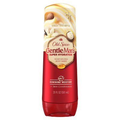 Old Spice Super Hydration Body Wash GentleMan's Blend for Deep Cleaning and 24/7 Renewing Moisture - Vanilla & Shea Butter - 20 fl oz