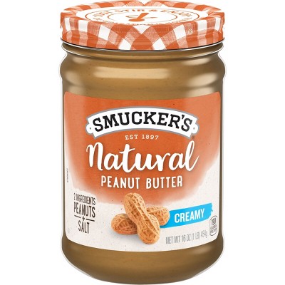 Smucker's Natural Creamy Peanut Butter - 16oz