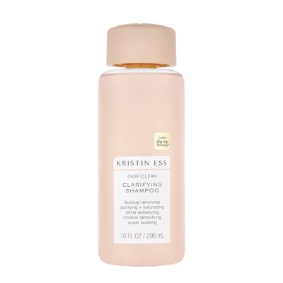 Kristin Ess Deep Clean Clarifying Shampoo for Build Up, Dirt + Oil, Cleanse + Detox Oily Hair - 10 fl oz