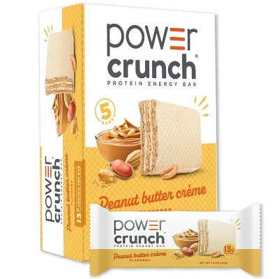 Power Crunch Peanut Butter Cream Wafer Protein Energy Bar - 5pk