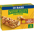 Nature Valley Protein Salted Caramel Nut Value pack - 14.oz/10ct: Gluten-Free, No Artificial Flavors, 10g Protein