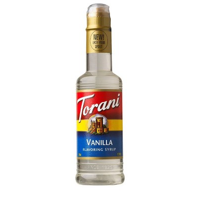 Torani Naturally Sweetened Vanilla Syrup for Coffee Drinks and Desserts - 12.7 fl oz