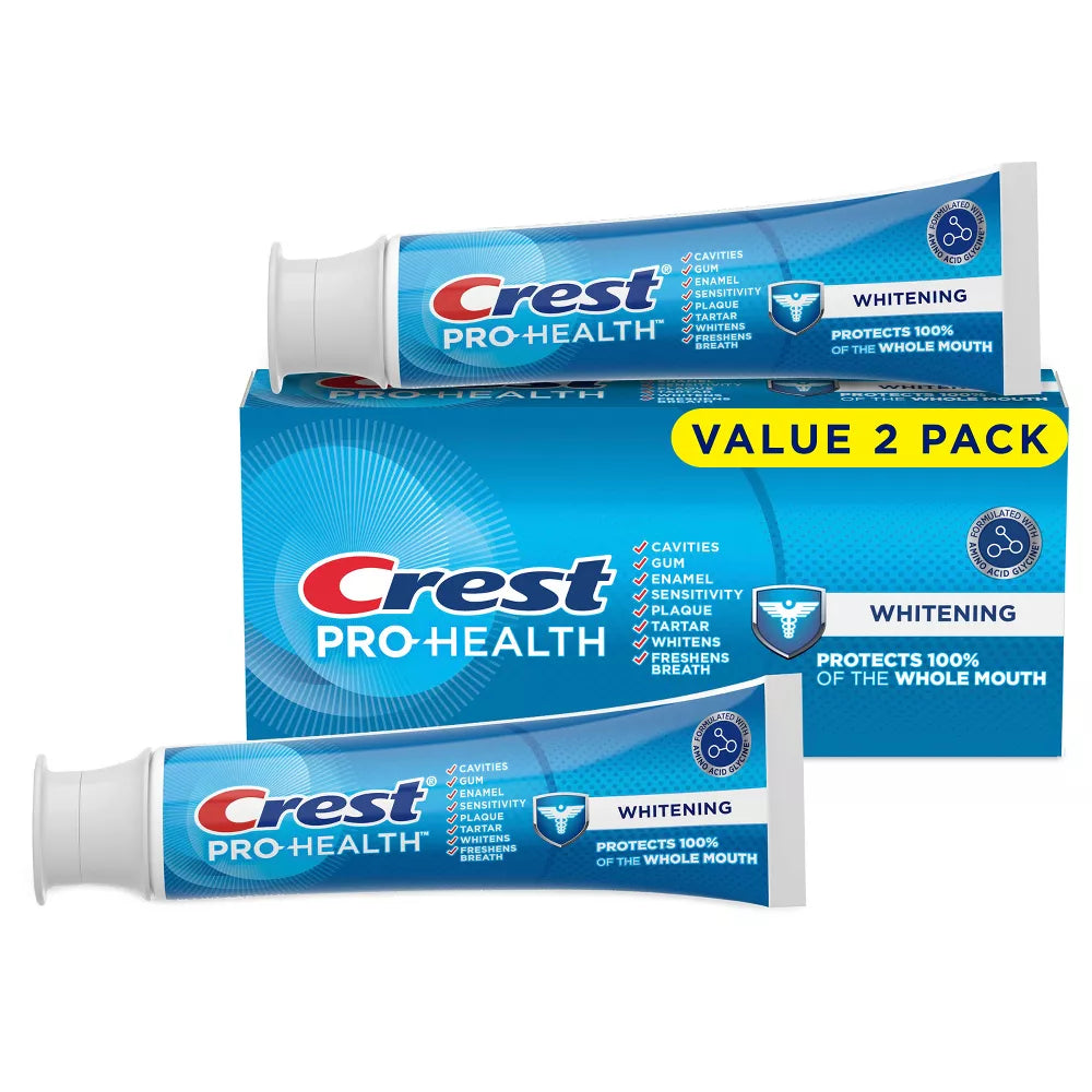Crest Pro-Health Whitening Power Toothpaste, Twin Pack, 2 x 5.1 oz