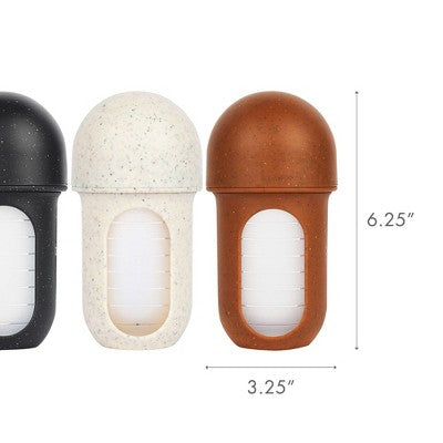 Boon Nursh Silicone Baby Bottles with Collapsible Silicone Pouch - 8 fl oz/3pk