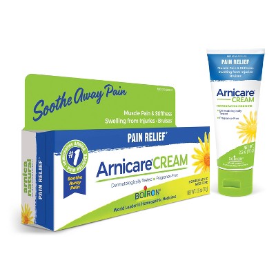Boiron Arnicare Cream for Soothing Relief for Joint Pain, Muscle Pain, Muscle Soreness and Swelling from Bruises or Injury Fast Absorbing - 2.5oz