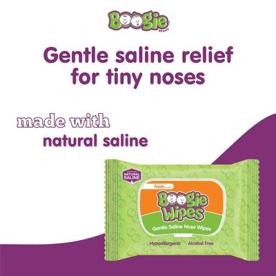 Boogie Wipes Saline Nose Wipes Fresh Scent - 90ct