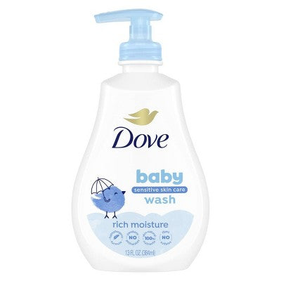 Baby Dove Rich Moisture Baby Wash & Shampoo, Hypoallergenic and Tear-Free