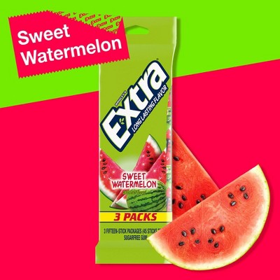 Extra Sugar-Free Sweet Watermelon Gum - 15ct/3pk