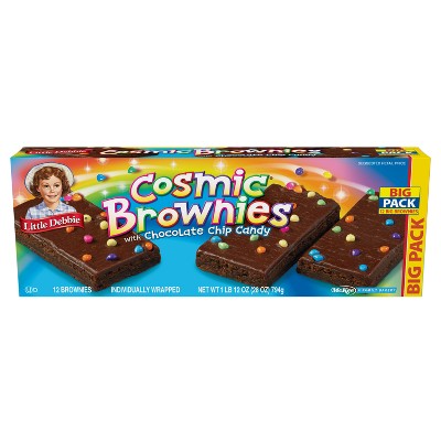 Little Debbie Cosmic Brownies - 28oz/12ct: Chocolate Icing, Sprinkles
