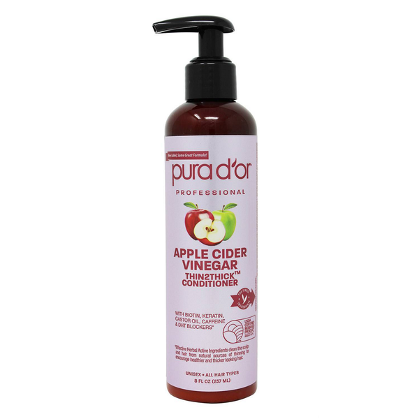 Pura d'or Apple Cider Vinegar Thin2Thick Conditioner, 8 fl oz