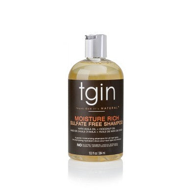 TGIN Moisture Rich Sulfate Free Shampoo For Hair with Amla Oil and Coconut Oil -13 fl oz