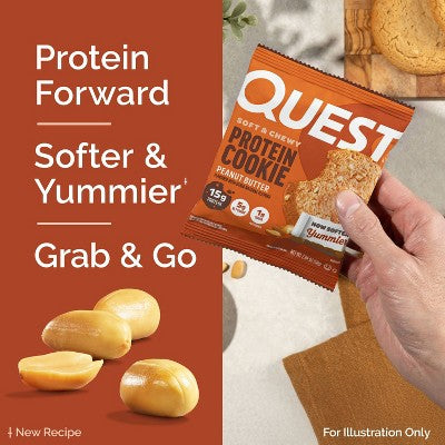 Quest Nutrition Protein Cookie - Peanut Butter - 4ct