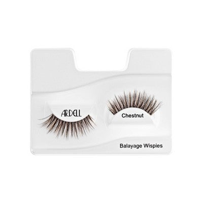 Ardell Balayage Wispies Chestnut False Eyelashes: Full Volume, Synthetic Hair, Excludes Adhesive, 1 Pair