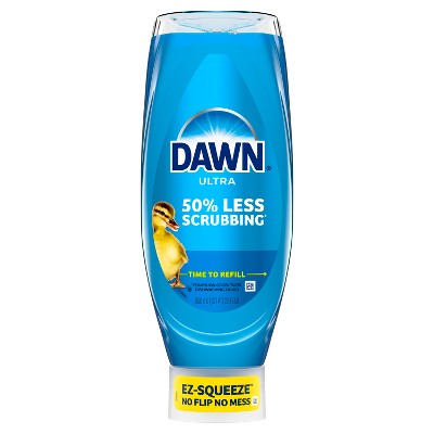 Dawn Ultra Clean Scent Ez-Squeeze Dishwashing Liquid Dish Soap - 22 fl oz: Multi-Surface, Removes Grease