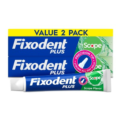 Fixodent Plus Scope Secure Denture Adhesive - 2oz