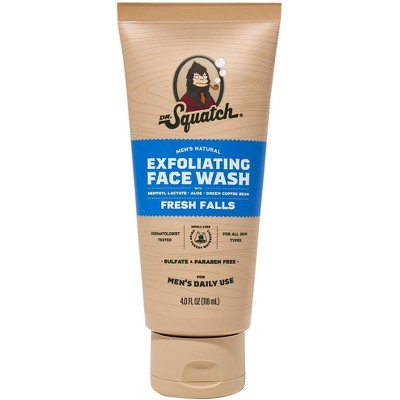 DR. SQUATCH Men's Natural Face Wash - Fresh Falls - 4oz