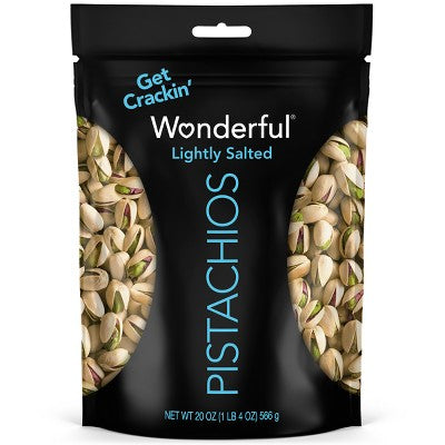 Wonderful Lightly Salted Roasted Pistachios - 20oz