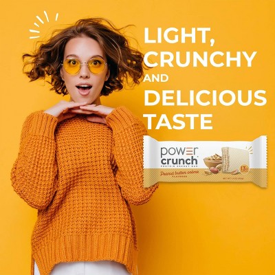Power Crunch Peanut Butter Cream Wafer Protein Energy Bar - 5pk