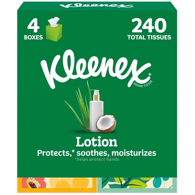 Kleenex Lotion 3-Ply Facial Tissue - 4pk/240ct