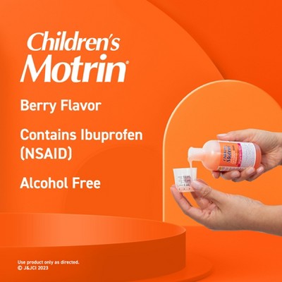Motrin Children's - Kids Ibuprofen Medicine - Berry Flavored - 4 fl oz