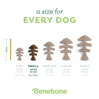 Benebone Fish Dog Bone Chew Toy