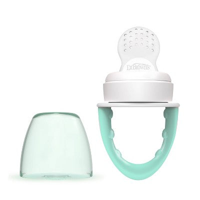 Dr. Brown's Fresh Firsts Silicone Feeder - Mint & Gray - 2pk
