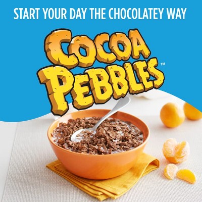 Post Cocoa Pebbles Breakfast Cereal - 19.5oz: Gluten-Free, No Certified Synthetic Colors