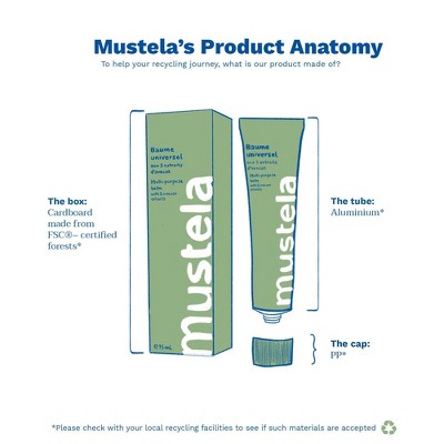 Mustela Multi-Purpose Moisturizing Balm Natural Avocado Extracts - 2.53 fl oz
