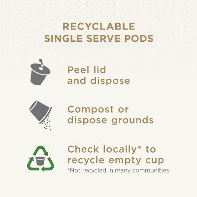 Peet's Coffee Sun Catcher Light Roast Single Serve Coffee Pods - 22ct: Compatible With Keurig, Arabica Beans