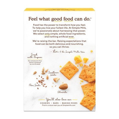 Simple Mills Cheddar - 4.25oz: No Artificial Fillers, No Artificial Sweeteners, No Artificial Flavors