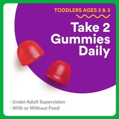 SmartyPants Organic Toddler Multi & Vegetarian Omega 3 Gummy Vitamins with D3, C & B12 - 45 ct