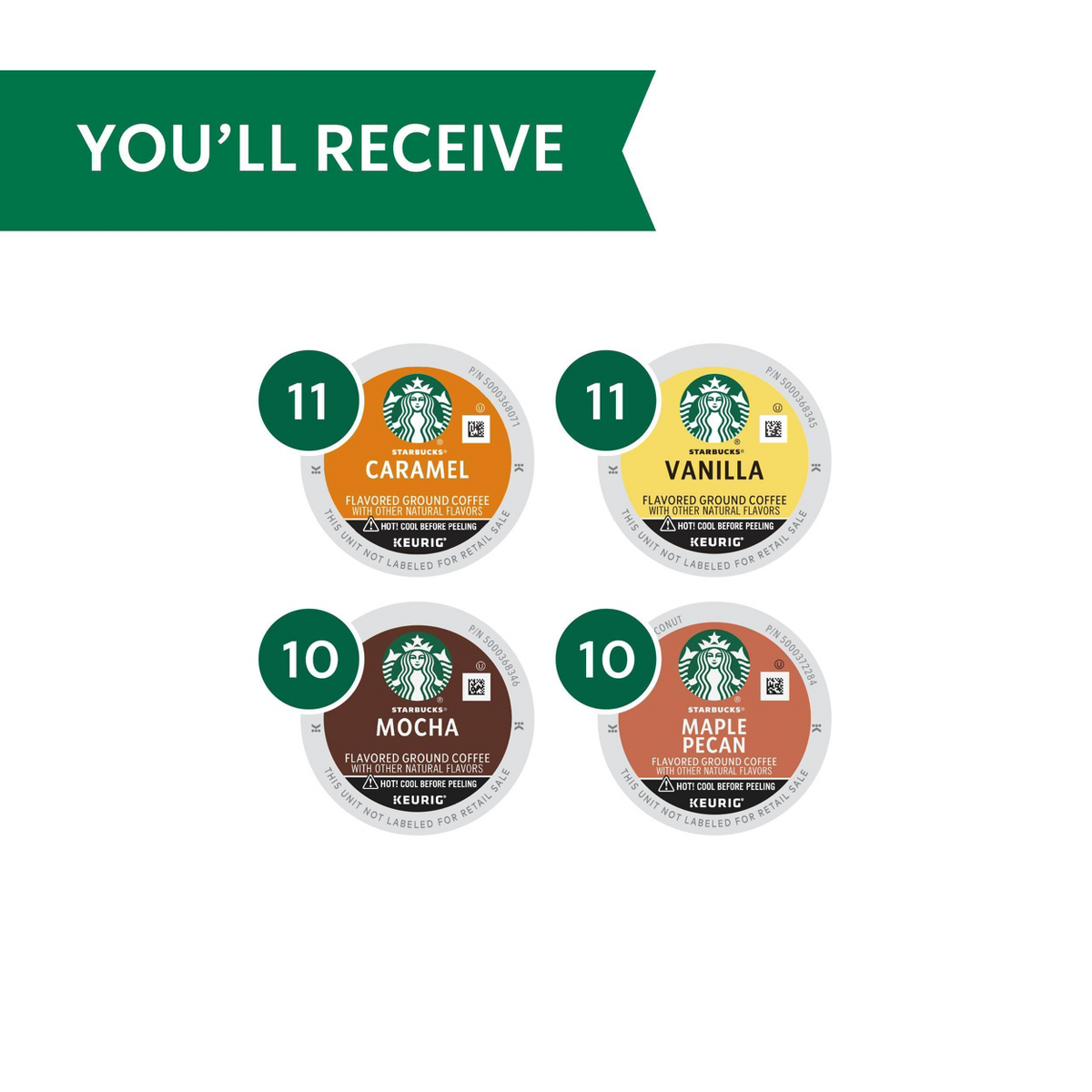Starbucks Variety Pack Keurig K-Cups Dark Roast Coffee - 42ct