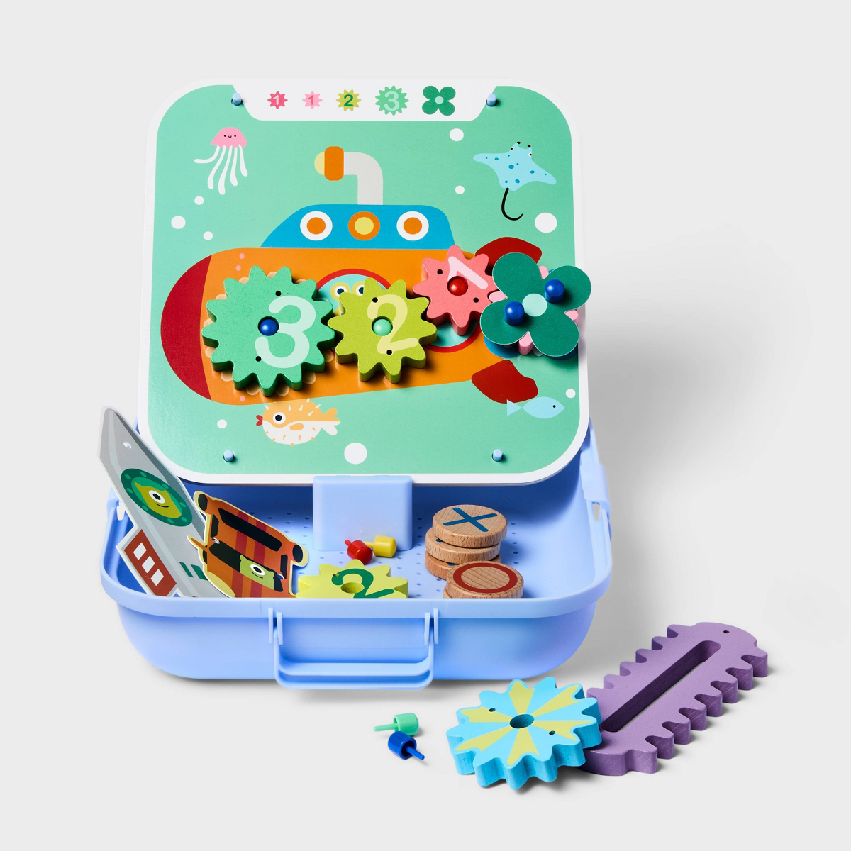 Pegboard Activity - Gigglescape™: Kids Easels, Creativity Focus, Shapes & Colors, Includes Activity Pad
