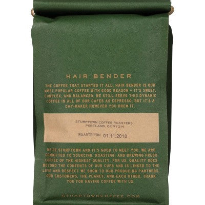 Stumptown Hair Bender Medium Roast Whole Bean Coffee - 12oz: Arabica Beans, Citrus, Raisin