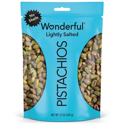Wonderful Roasted Light Salt No Shells Pistachios - 12oz